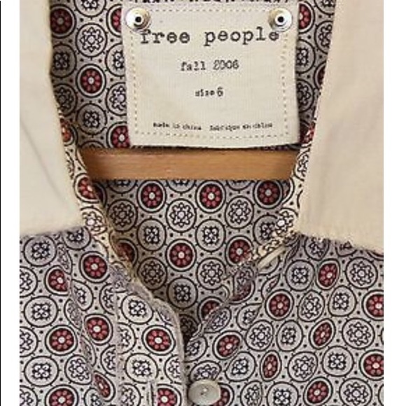 Free People bohemian button up blouse. - Picture 2 of 6